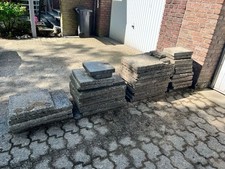 Ca. 6-7 m2 Waschbetonplatten