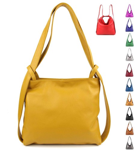 Damen leder 2in1 rucksack - leder,