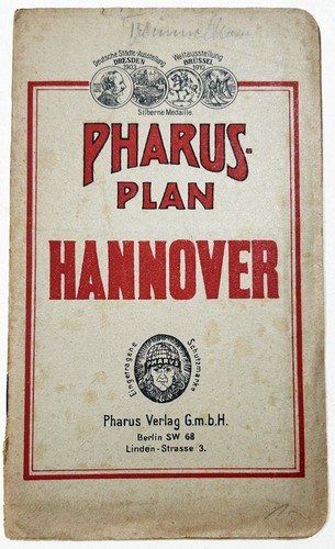 Pharus plan hannover 1920 - pharus,