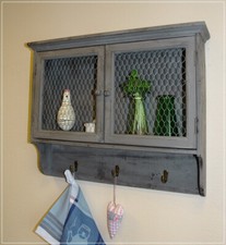 VINTAGE Wandschrank 3 Haken