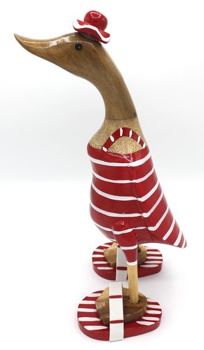 Ente aus holz mit - 33,