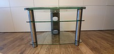 HIFI-TV-Rack aus Glas/Metall
