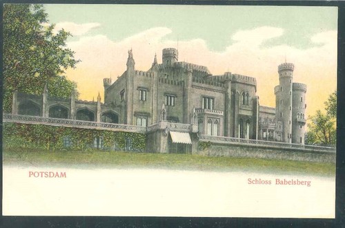 Ansichtskarte potsdam schloss - ansichtskarte,