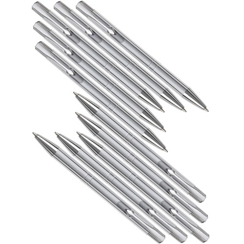 Kugelschreiber set 10x - kugelschreiber, silber
