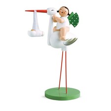 Wendt & Kühn Storch mit Wickelkind, Mädchen