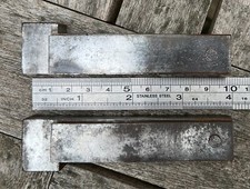 2 x Bankhaken 100 x 13,0 x 19,7 (24,9) mm - Bankeisen für Hobelbank