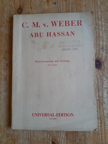Abu hassan von carl maria - carl,