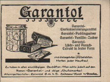 HEIDENAU, Werbung 1924, Garantol GmbH Pudding-Pulver Vanillin-Zucker