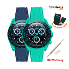 MoonSwatch Misson on Earth POLAR LIGHTS Silikon Armband Swatch Omega Speedmaster