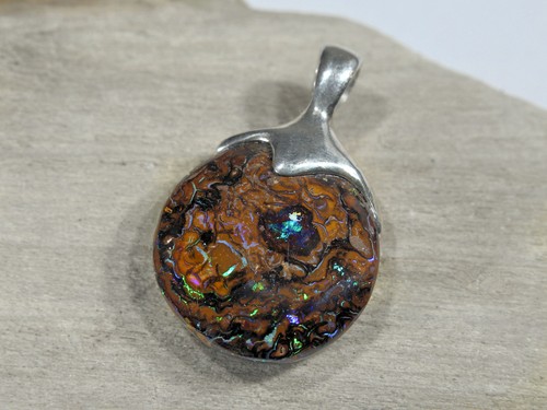 Opal anhänger boulder - opal, anhänger,