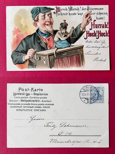 Litho 1904 leierkasten - litho,