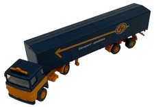 Wiking H0 Scania LB 111 ASG Sattelzug blau/gelb, Transport-Spedition, BJ 1975