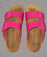 Damen Sandalen Pantoletten wie Birkis, pink, gebraucht, Sammler, Gr. 38