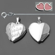 Ich liebe Dich Medaillon Herz