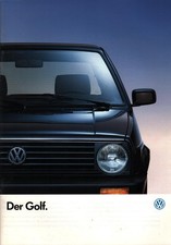 Prospekt VW Golf 2 von 1. 1991