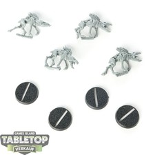 Tau Empire - 4 x Kroot Hounds klassisch - unbemalt