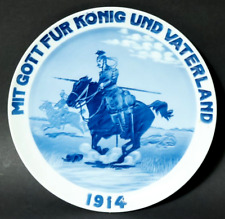 Alter Rosenthal Reservistenteller Kunstabteilung 1914 Teller 1.WK Ulanen Ulan