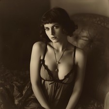 Dame Frau Model Vintage Retro