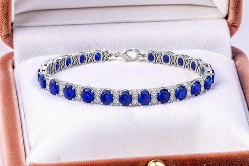 Natürlicher blauer saphir - blauer,