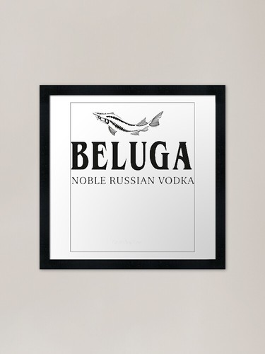Beluga russian vodka gerahmtes - beluga,
