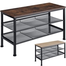 Schuhregal mit Sitzbank schmal