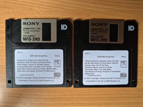 Enya midi song files floppy - enya,