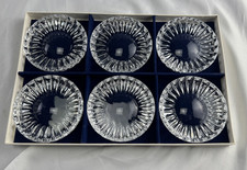 6 schöne Vintage Kristallglas