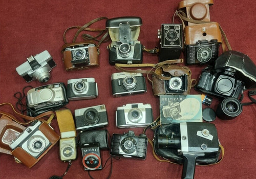 Konvolut kameras fotoapparate - konvolut,