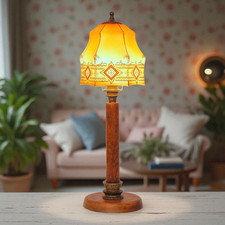 Wunderschöne original Jugendstil Art Deco Tischlampe "MUSSELIN LIGHT" 1920