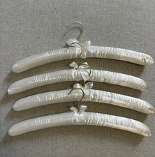 Set Of 4 White Bridal Hangers
