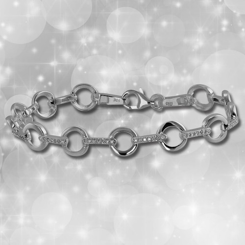 Damen armband rund 925er - rund,