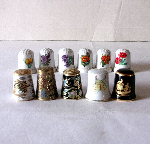 Konvolut fingerhüte 8x - fingerhüte,