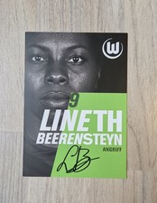 Lineth Beerensteyn Wolfsburg Frauen Fußball Autogrammkarte Unterschrift