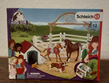 Schleich Horse Club 42458 Hannahs Gastpferde mit Hündin Ruby, sehr gut erhalten!