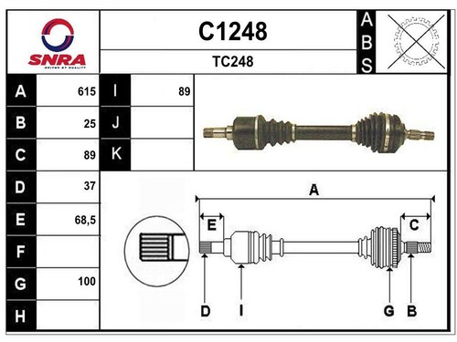 Antriebswelle citroen xantia - antriebswelle,