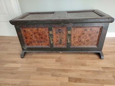 Barock flach deckel truhe 1774