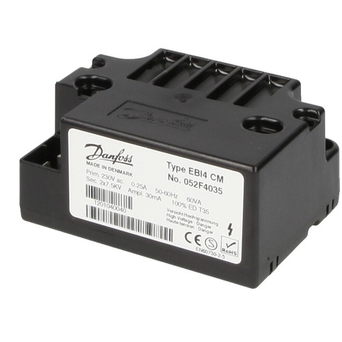 Danfoss poliger zündtrafo - 2-poliger,