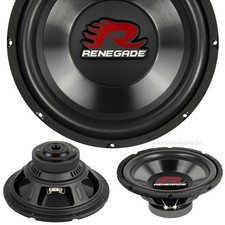 Renegade RXW104 25cm Subwoofer 250 500 Watt RMS MAX 4 Ohm 10" Auto Bass