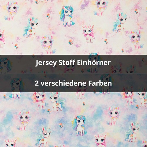 Jersey stoff einhörner - stoff,