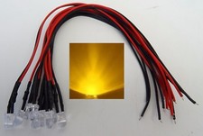 10pcs LED 5mm yellow 9V - 12V
