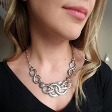 Infinity Knoten Kette Silber