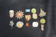 Konvolut alte Hutnadeln Broschen Wanderabzeichen Pin VEB Olympia ...