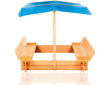 Sandkasten mit Dach aus Holz