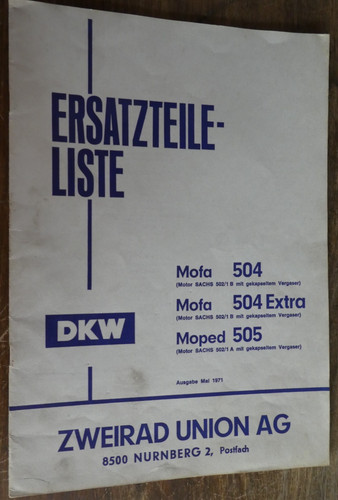 Original 1971 dkw mofa 504 - original,