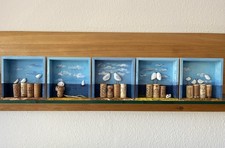 5x 3D Holzbild Acrylbild