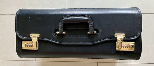 Leder aktenkoffer - leder,