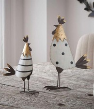 Metall Deko Figur "Huhn &