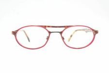 Vintage Puma P 676 Rot Braun oval Brille Brillengestell eyeglasses NOS