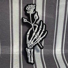 Aufnäher Patches Skelett Hand