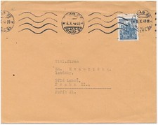 Einzelfrankatur auf Geschäftspapier aus Prag